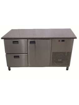 Холодильный стол 1400х700х850 гранитная столешница